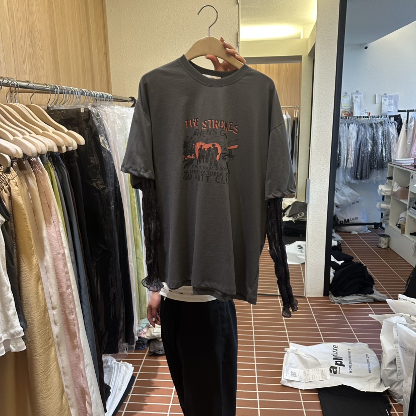 CHOI-L韓國直郵實拍女裝新品推薦休閑職業26春夏長袖T恤CHOI長袖T恤圖色3