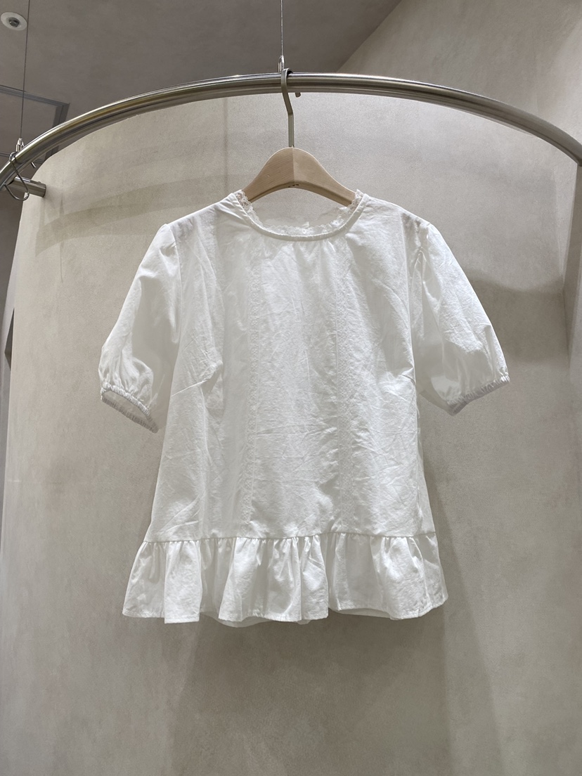 WHO IS SHE韓國東大門代購女士新款26春夏推薦襯衫蕾絲衫WHO IS SHE襯衫/蕾絲衫