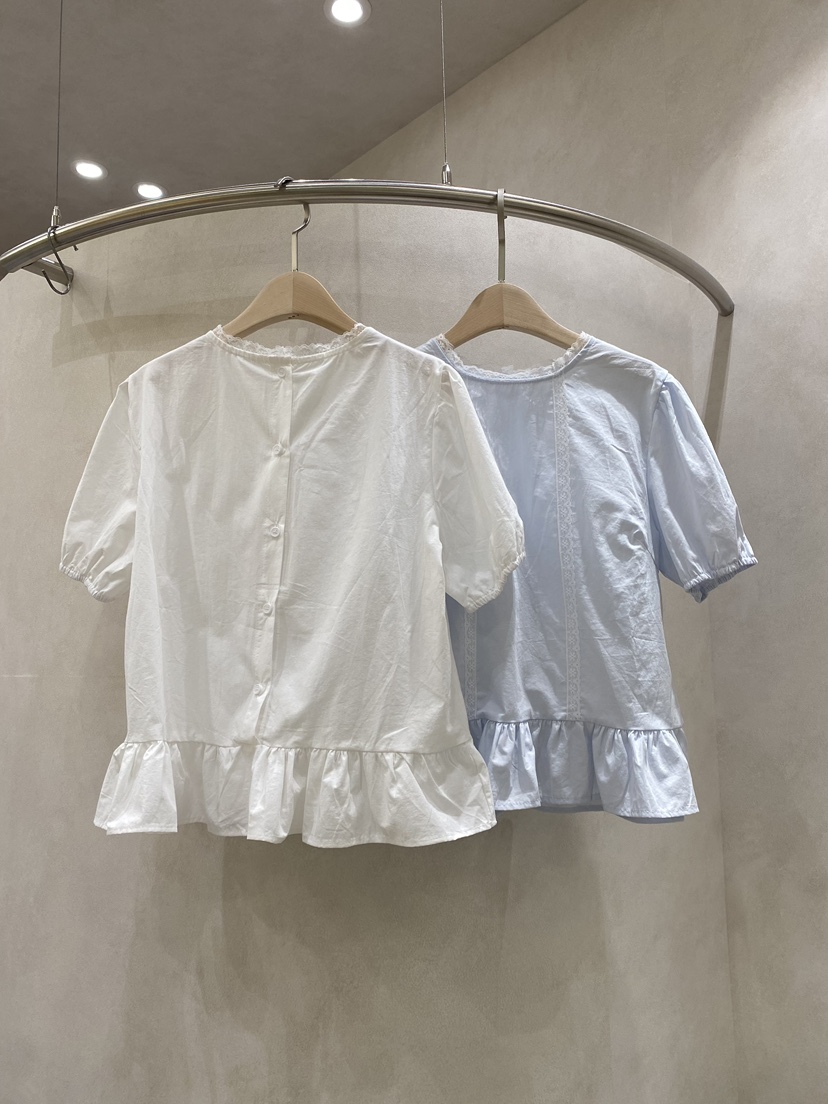 WHO IS SHE韓國東大門代購女士新款26春夏推薦襯衫蕾絲衫WHO IS SHE襯衫/蕾絲衫