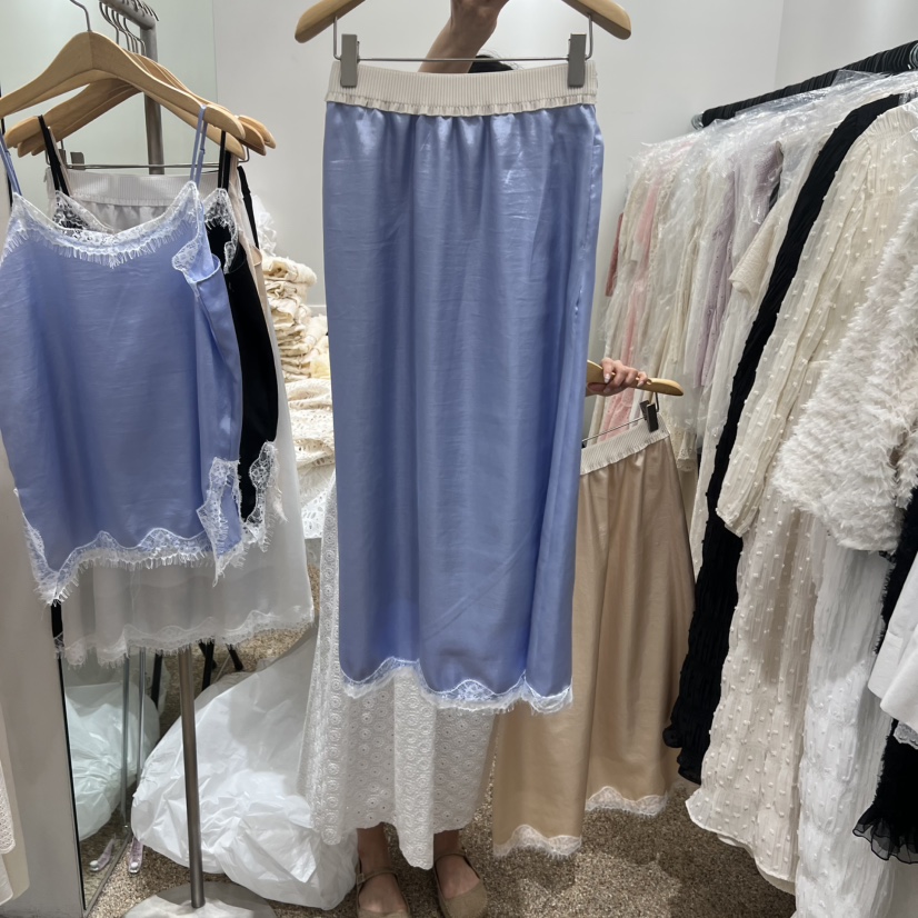 A韓國直郵女士新品時尚熱賣職業26春夏休閑推薦人氣長裙A STORE長裙