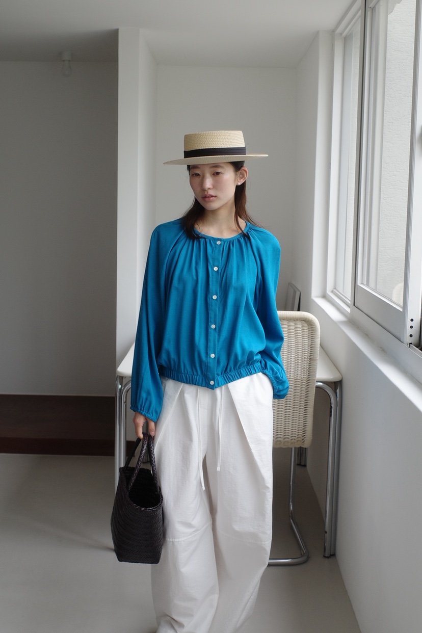 KERRY韓國東大門直郵女裝新款職業推薦26春夏襯衫蕾絲衫亞麻布KERRY襯衫/蕾絲衫