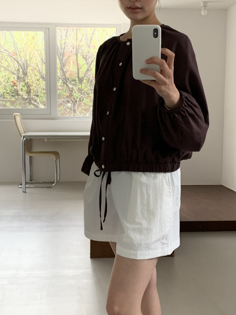 KERRY韓國東大門直郵女裝新款職業推薦26春夏襯衫蕾絲衫亞麻布KERRY襯衫/蕾絲衫