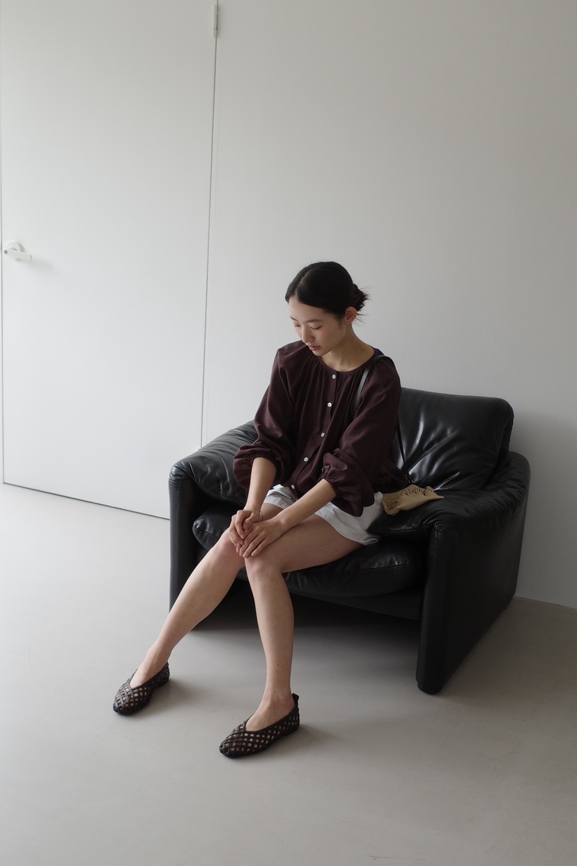 KERRY韓國東大門直郵女裝新款職業推薦26春夏襯衫蕾絲衫亞麻布KERRY襯衫/蕾絲衫