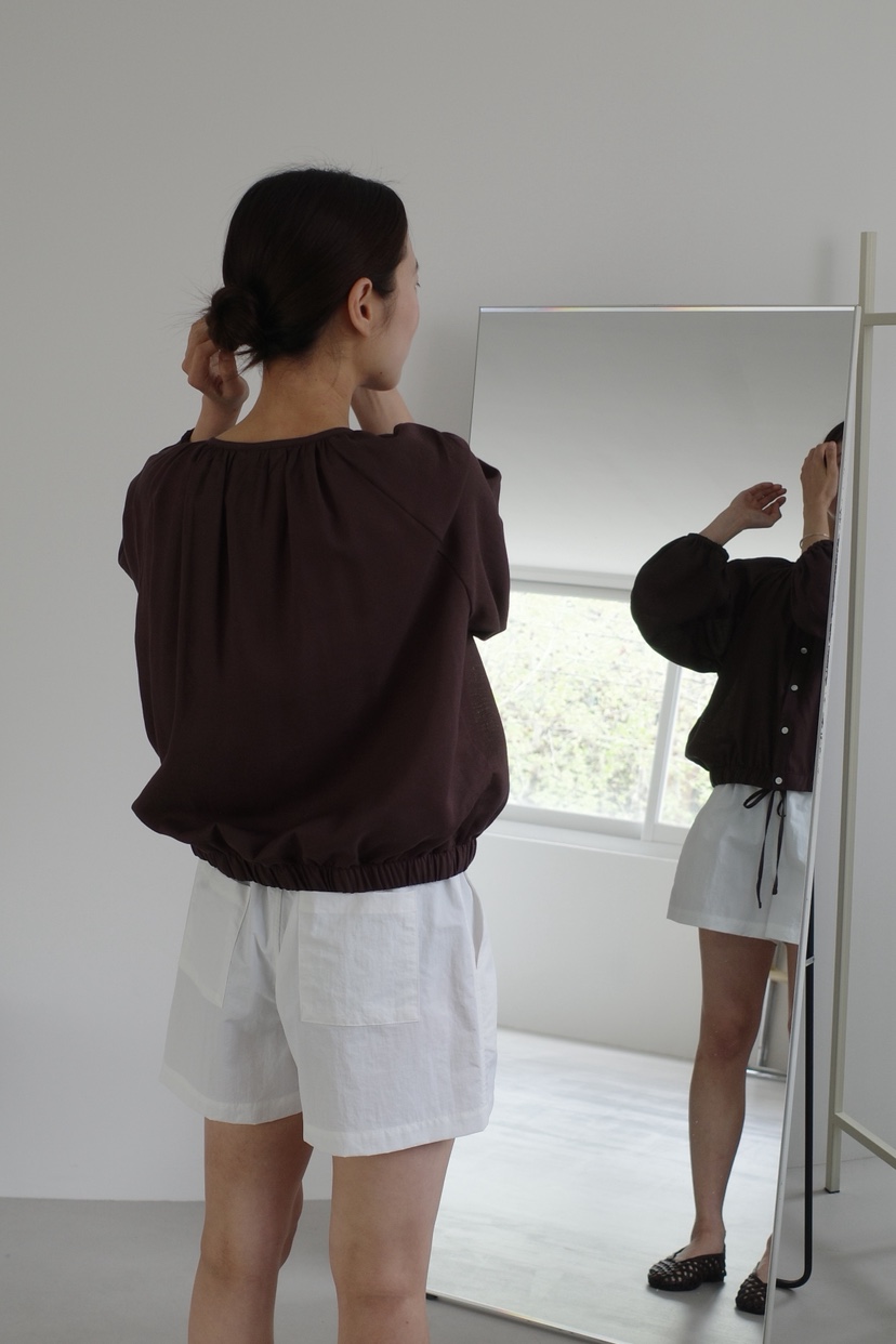 KERRY韓國東大門直郵女裝新款職業推薦26春夏襯衫蕾絲衫亞麻布KERRY襯衫/蕾絲衫