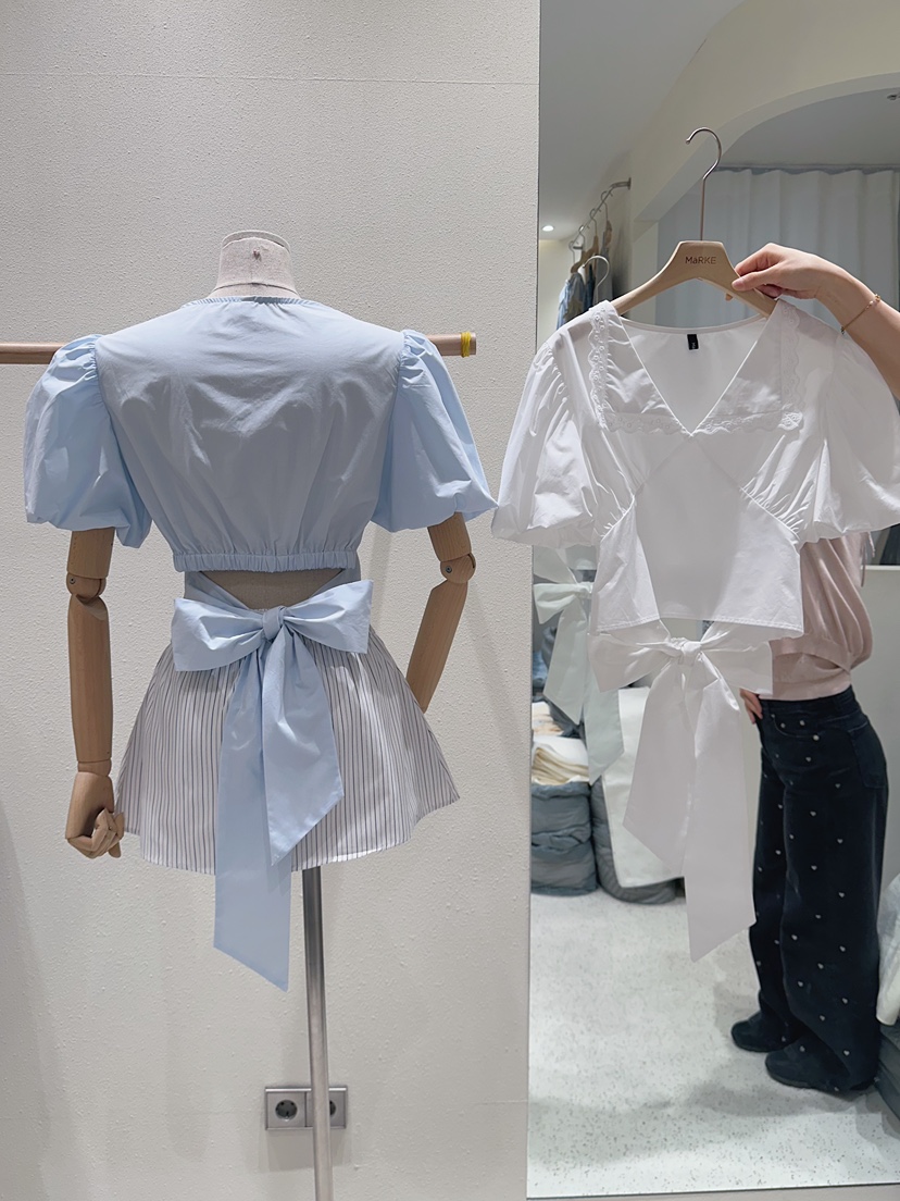 MARKE-P韓國代購女士新品休閑26春夏熱賣推薦襯衫蕾絲衫MARKE-P襯衫/蕾絲衫