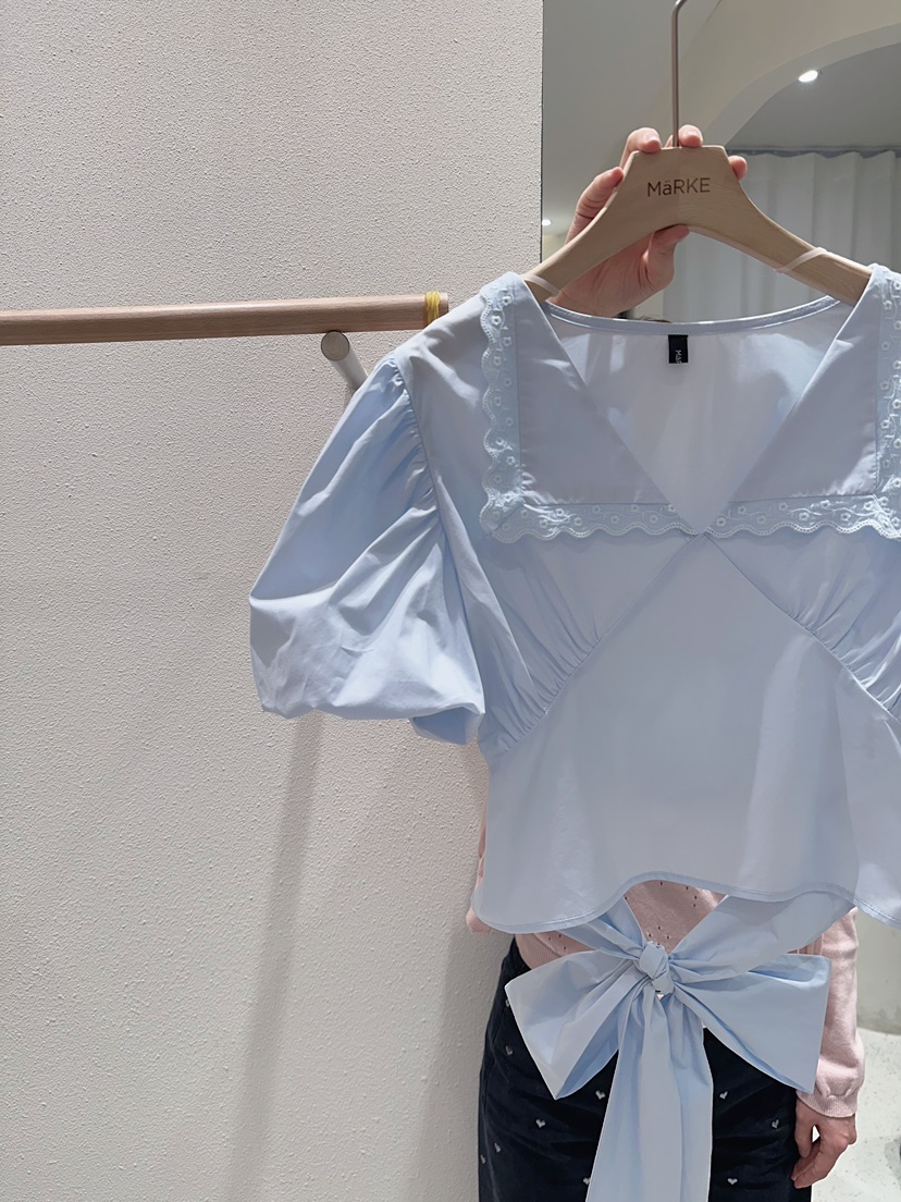 MARKE-P韓國代購女士新品休閑26春夏熱賣推薦襯衫蕾絲衫MARKE-P襯衫/蕾絲衫