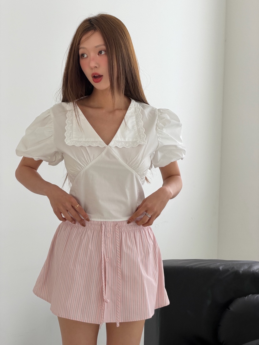 MARKE-P韓國代購女士新品休閑26春夏熱賣推薦襯衫蕾絲衫MARKE-P襯衫/蕾絲衫