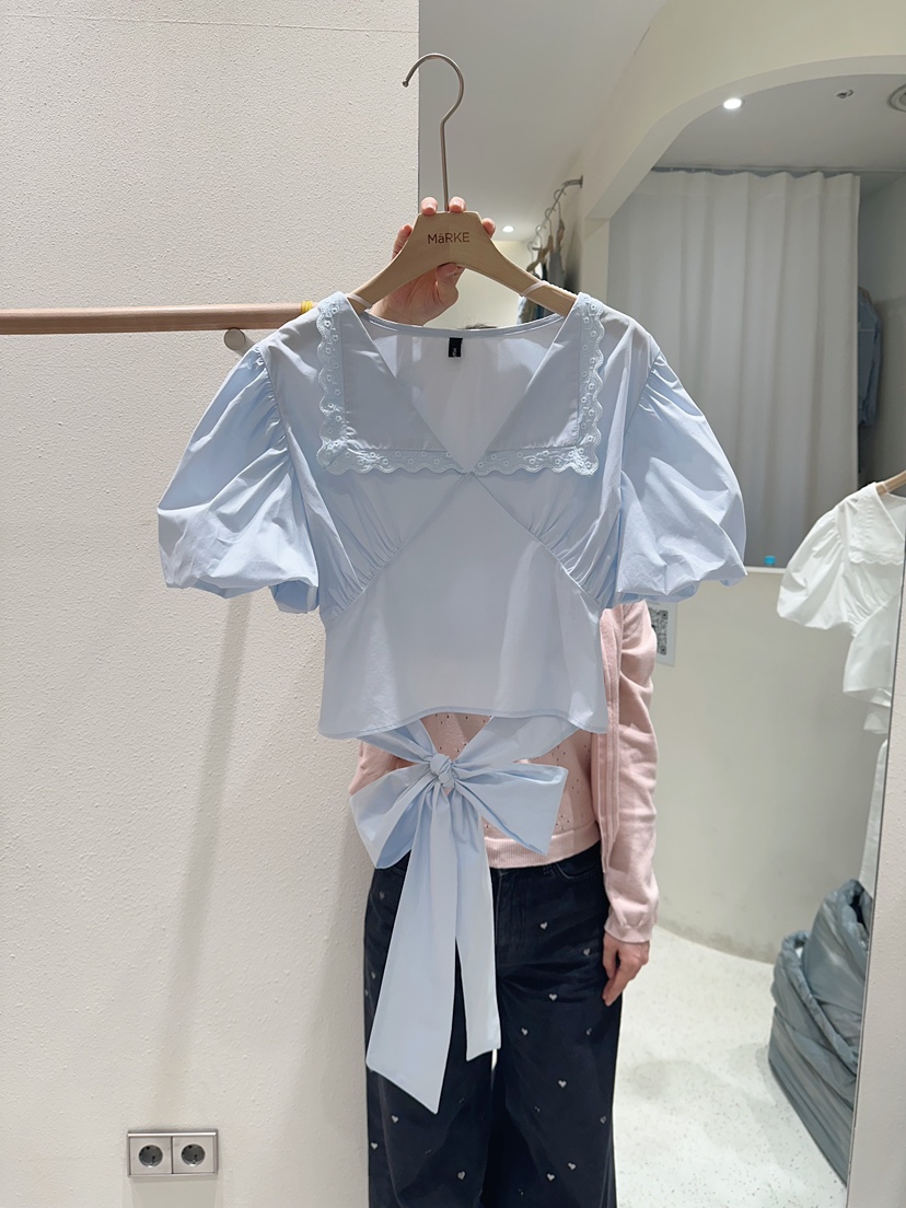 MARKE-P韓國代購女士新品休閑26春夏熱賣推薦襯衫蕾絲衫MARKE-P襯衫/蕾絲衫圖色1