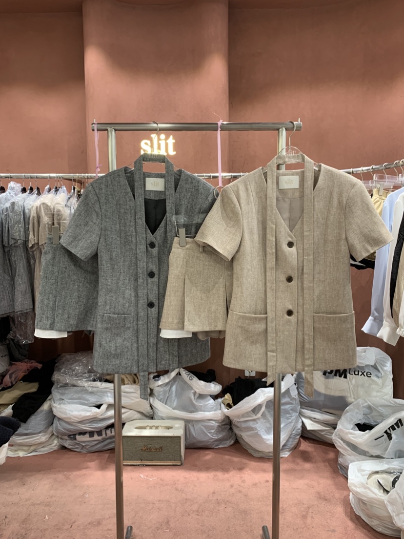 SLIT韓國東大門代購女裝新款26春夏休閑時尚推薦夾克含腰帶SLIT夾克