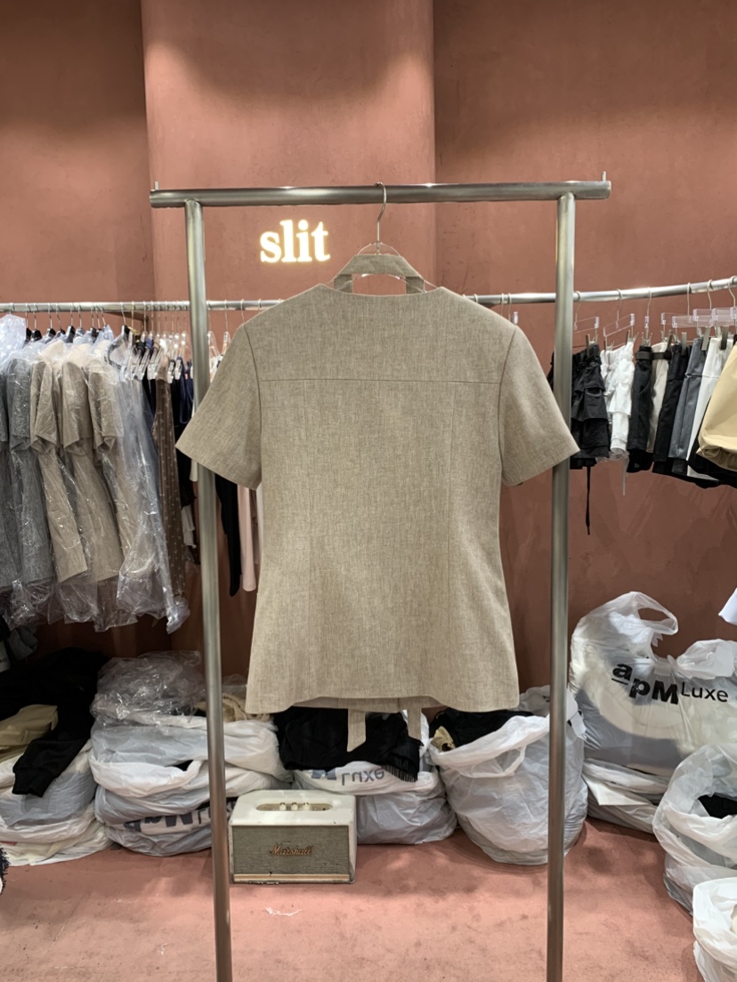 SLIT韓國東大門代購女裝新款26春夏休閑時尚推薦夾克含腰帶SLIT夾克