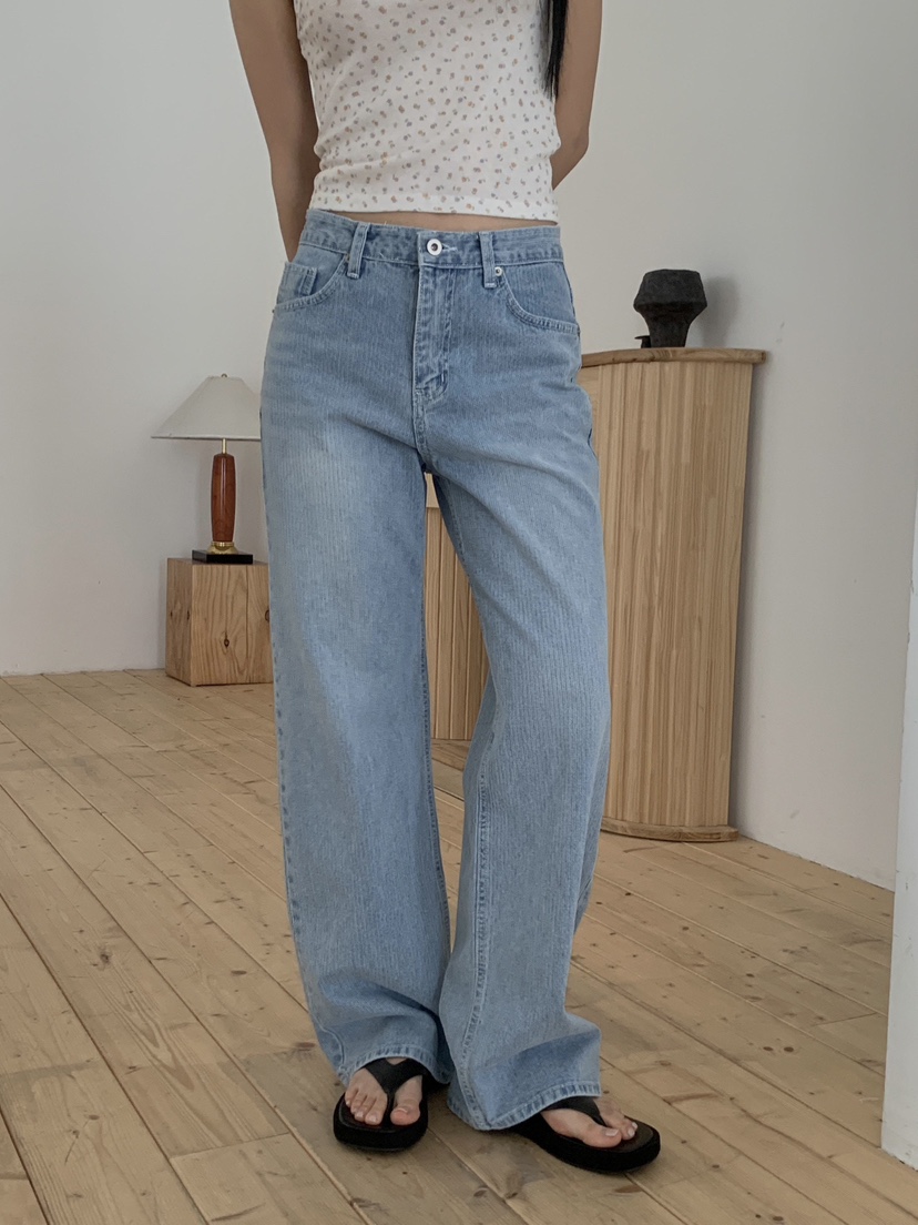 EOMPIT韓國代購女士新品時尚26春夏人氣熱賣推薦休閑牛仔褲EOMPIT牛仔褲