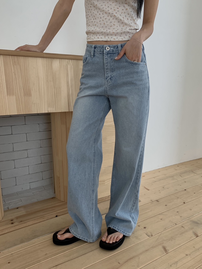 EOMPIT韓國代購女士新品時尚26春夏人氣熱賣推薦休閑牛仔褲EOMPIT牛仔褲