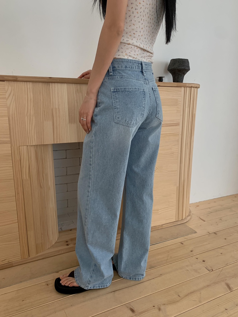 EOMPIT韓國代購女士新品時尚26春夏人氣熱賣推薦休閑牛仔褲EOMPIT牛仔褲