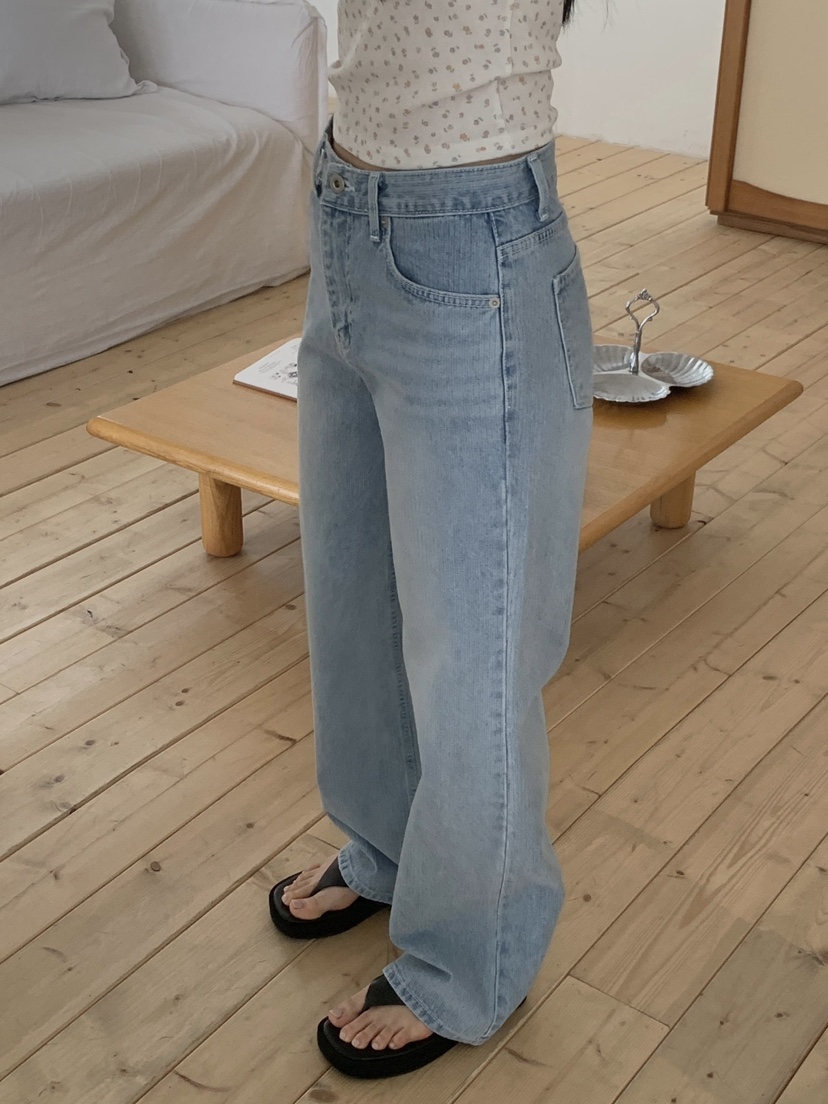 EOMPIT韓國代購女士新品時尚26春夏人氣熱賣推薦休閑牛仔褲EOMPIT牛仔褲