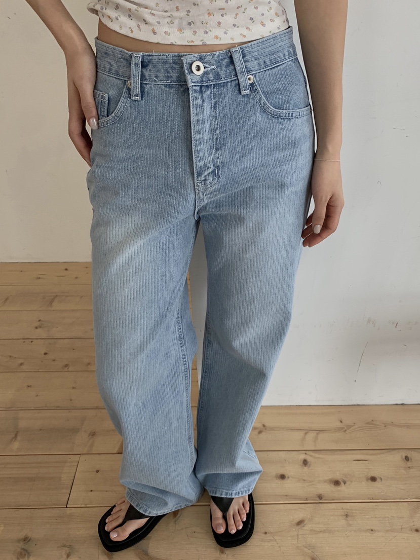 EOMPIT韓國代購女士新品時尚26春夏人氣熱賣推薦休閑牛仔褲EOMPIT牛仔褲圖色1