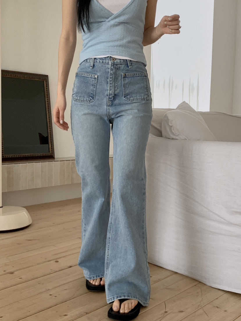 EOMPIT韓國東大門直郵女士新款熱賣職業人氣時尚休閑牛仔褲EOMPIT牛仔褲