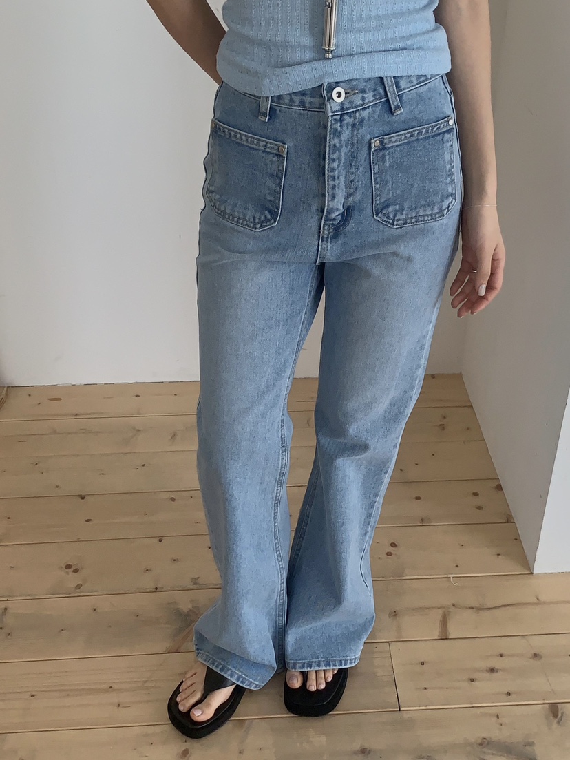 EOMPIT韓國東大門直郵女士新款熱賣職業人氣時尚休閑牛仔褲EOMPIT牛仔褲