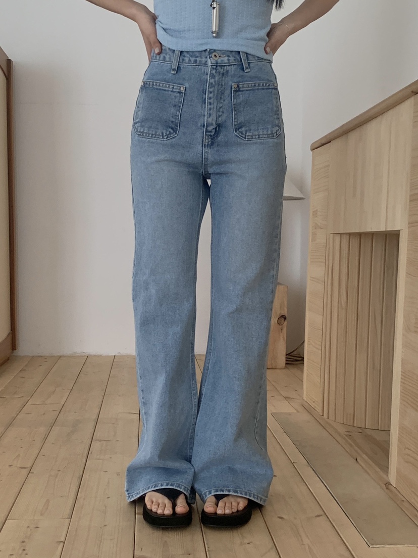 EOMPIT韓國東大門直郵女士新款熱賣職業人氣時尚休閑牛仔褲EOMPIT牛仔褲