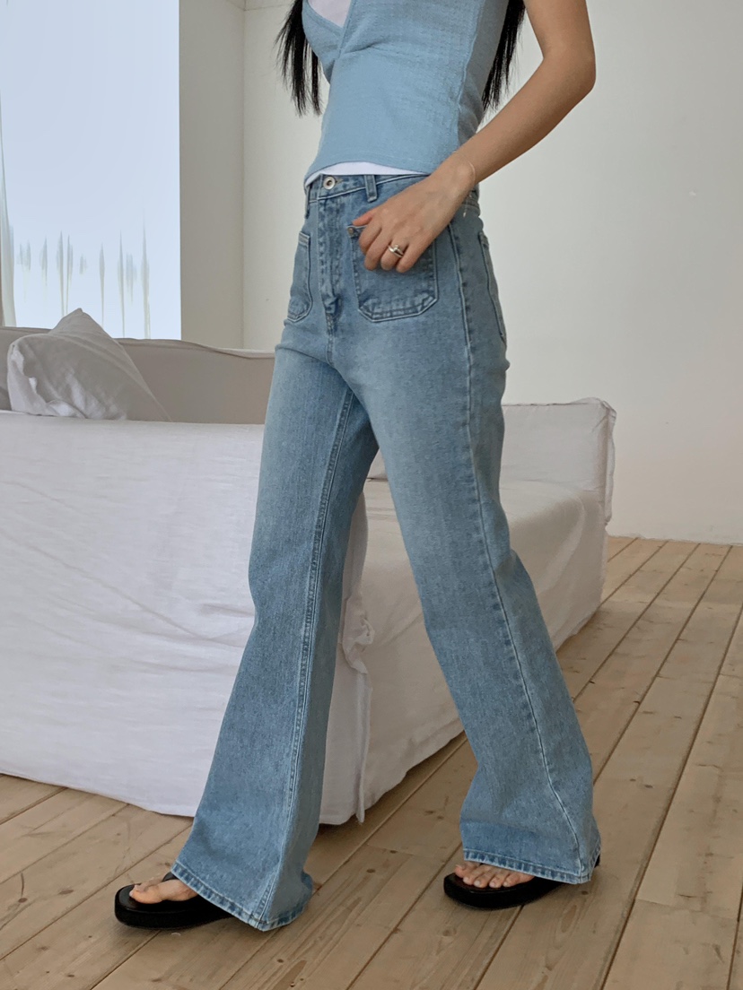 EOMPIT韓國東大門直郵女士新款熱賣職業人氣時尚休閑牛仔褲EOMPIT牛仔褲