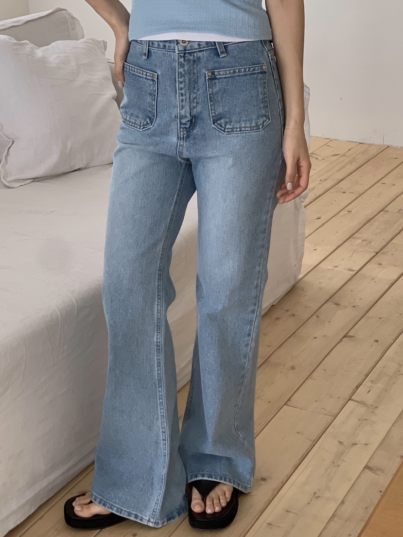 EOMPIT韓國東大門直郵女士新款熱賣職業人氣時尚休閑牛仔褲EOMPIT牛仔褲