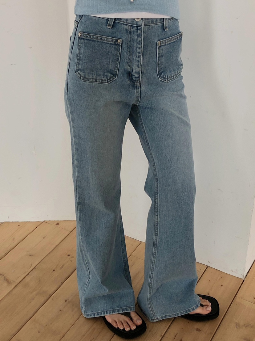 EOMPIT韓國東大門直郵女士新款熱賣職業人氣時尚休閑牛仔褲EOMPIT牛仔褲