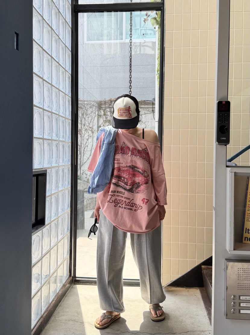 THE LINE-Q韓國東大門直郵女裝新品26春夏職業休閑人氣T恤THE LINE-QT恤