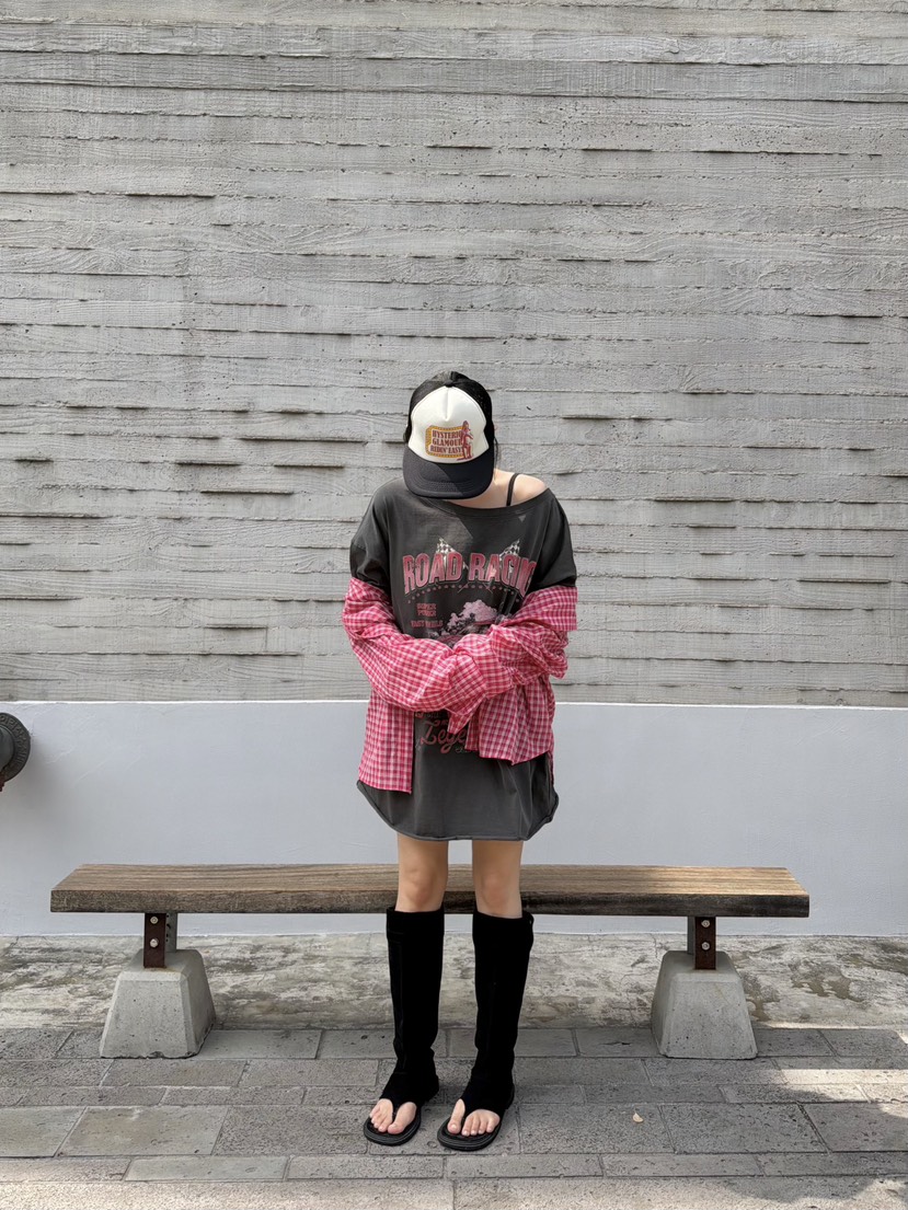 THE LINE-Q韓國東大門直郵女裝新品26春夏職業休閑人氣T恤THE LINE-QT恤