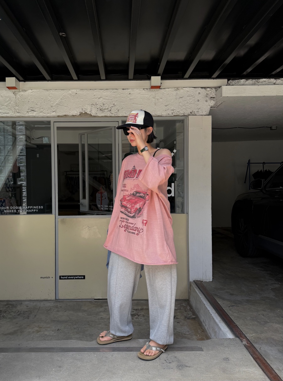 THE LINE-Q韓國東大門直郵女裝新品26春夏職業休閑人氣T恤THE LINE-QT恤