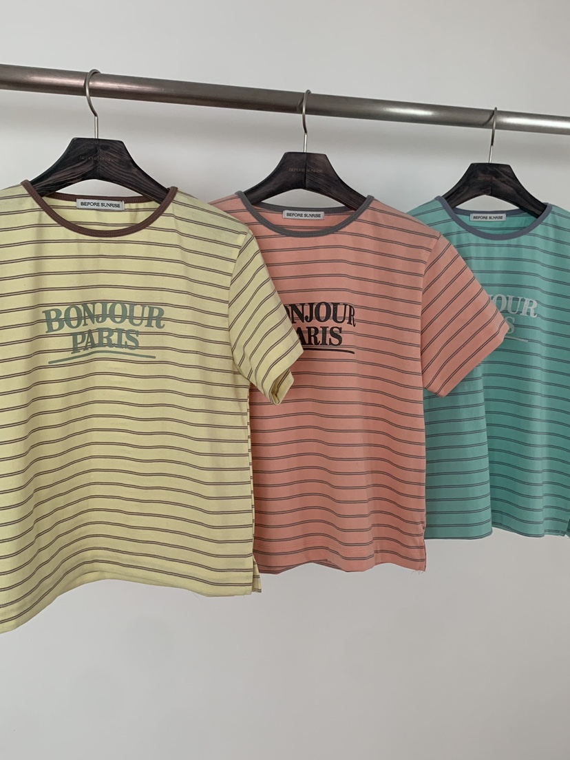 BEFORE SUNRISE韓國代購女裝新款職業26春夏人氣休閑T恤BEFORE SUNRISET恤