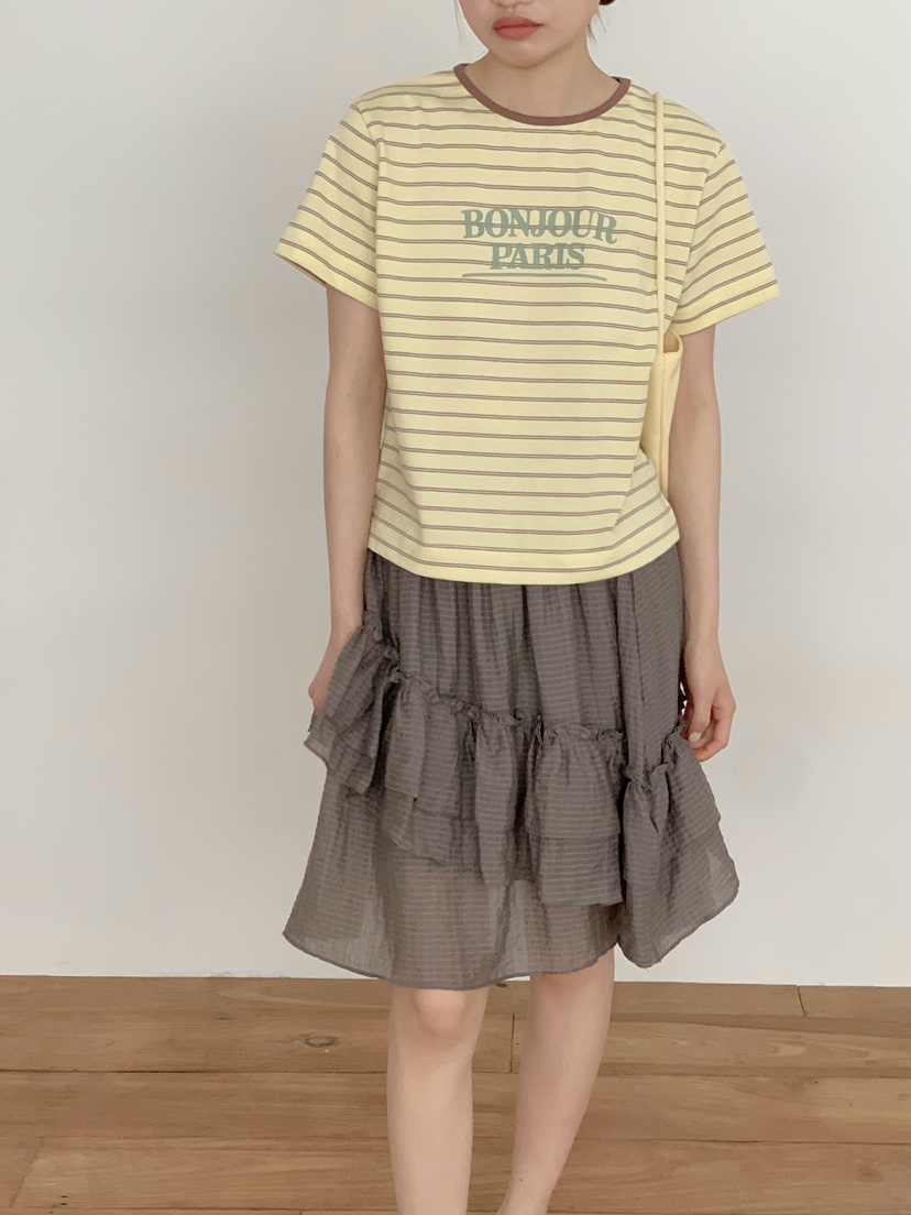 BEFORE SUNRISE韓國代購女裝新款職業26春夏人氣休閑T恤BEFORE SUNRISET恤