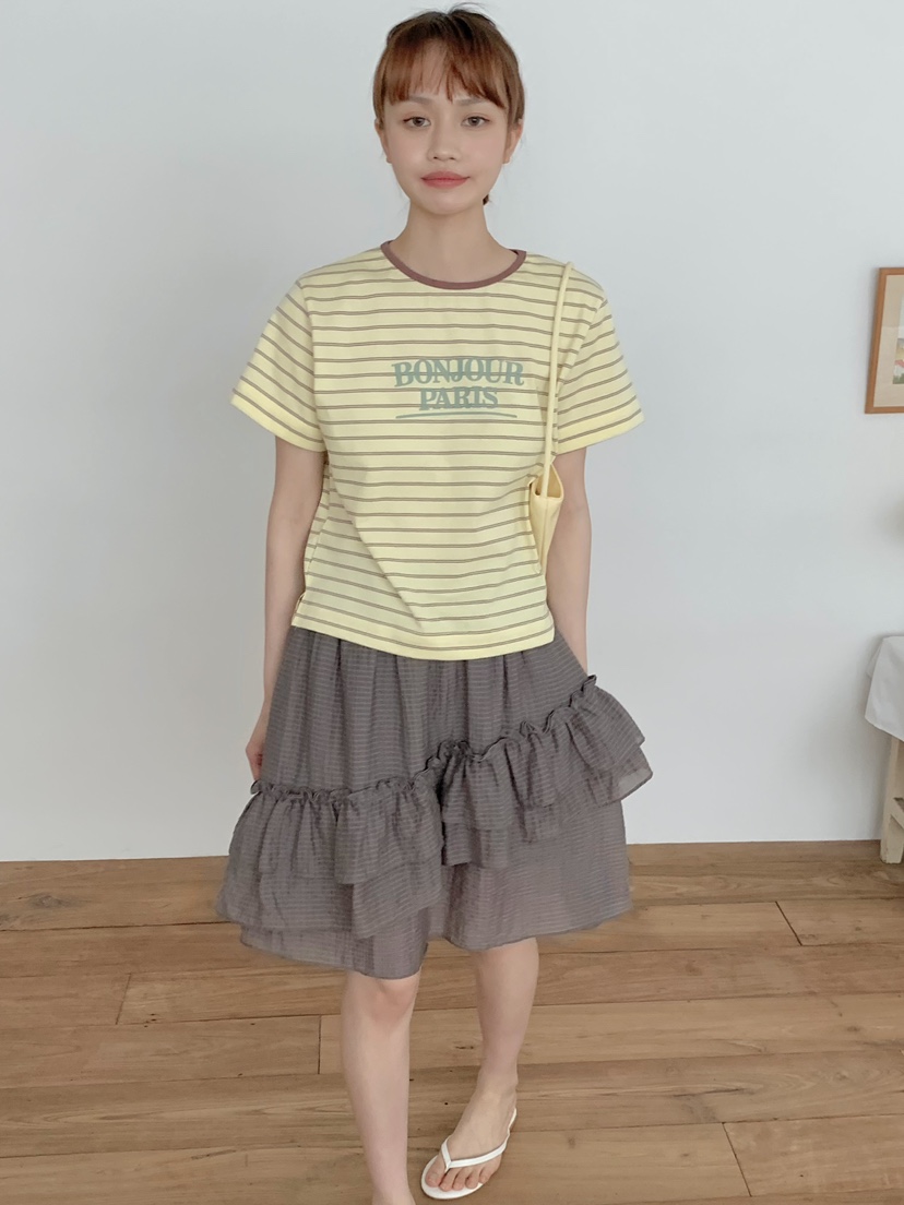 BEFORE SUNRISE韓國代購女裝新款職業26春夏人氣休閑T恤BEFORE SUNRISET恤