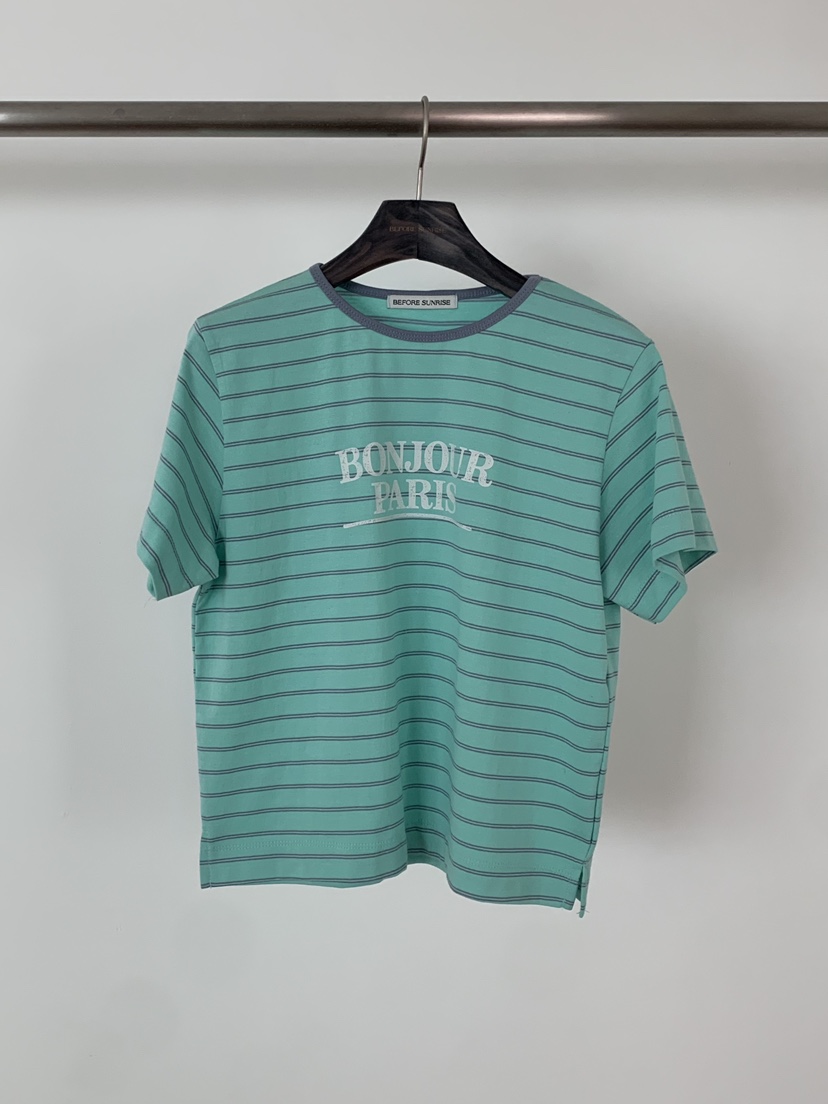 BEFORE SUNRISE韓國代購女裝新款職業26春夏人氣休閑T恤BEFORE SUNRISET恤圖色3