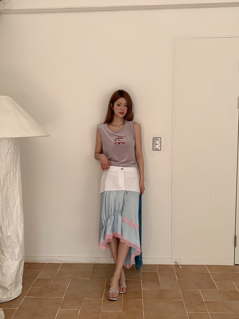 MAISONDEGLORY韓國直郵女裝新款推薦熱賣休閑職業人氣長裙緞MAISON DE GLORY長裙