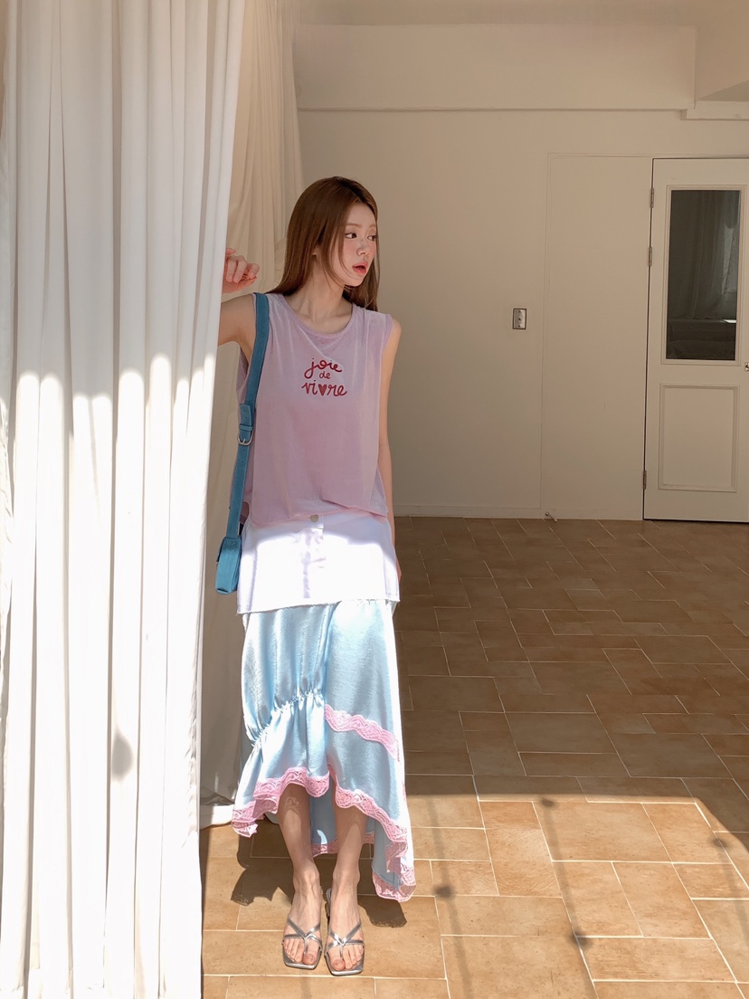 MAISONDEGLORY韓國直郵女裝新款推薦熱賣休閑職業人氣長裙緞MAISON DE GLORY長裙