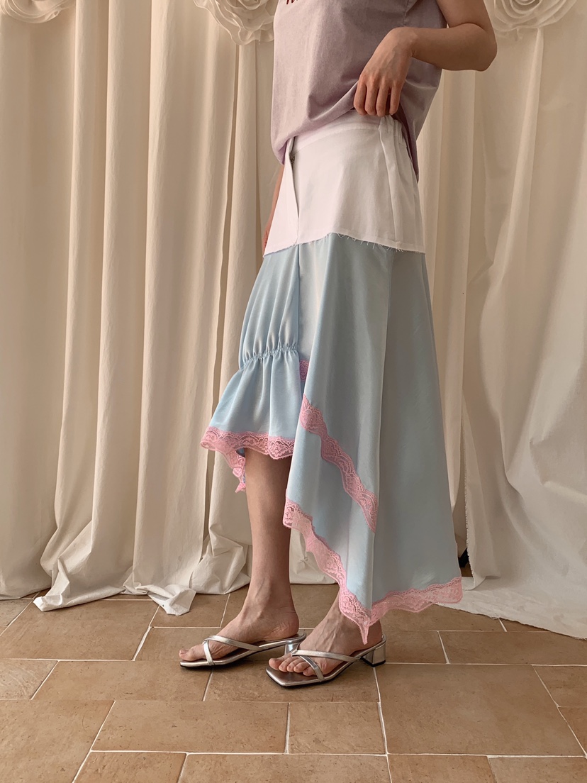 MAISONDEGLORY韓國直郵女裝新款推薦熱賣休閑職業人氣長裙緞MAISON DE GLORY長裙