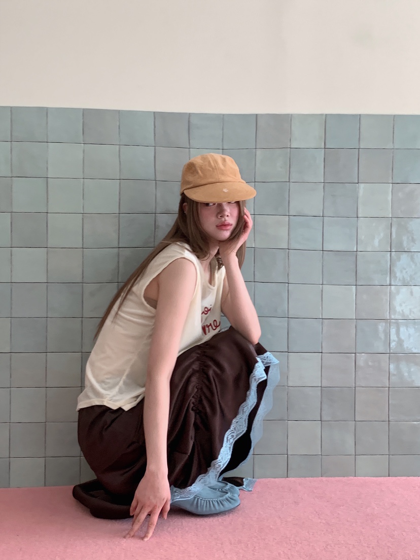 MAISONDEGLORY韓國直郵女裝新款推薦熱賣休閑職業人氣長裙緞MAISON DE GLORY長裙