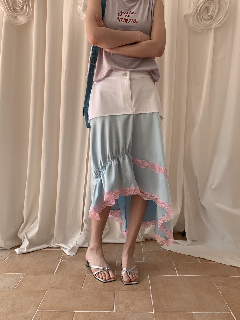 MAISONDEGLORY韓國直郵女裝新款推薦熱賣休閑職業人氣長裙緞MAISON DE GLORY長裙圖色2