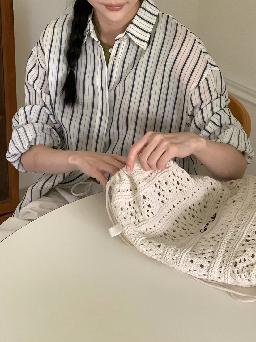 BINUS韓國東大門代購女士新品人氣時尚休閑襯衫蕾絲衫亞麻BINUS襯衫/蕾絲衫