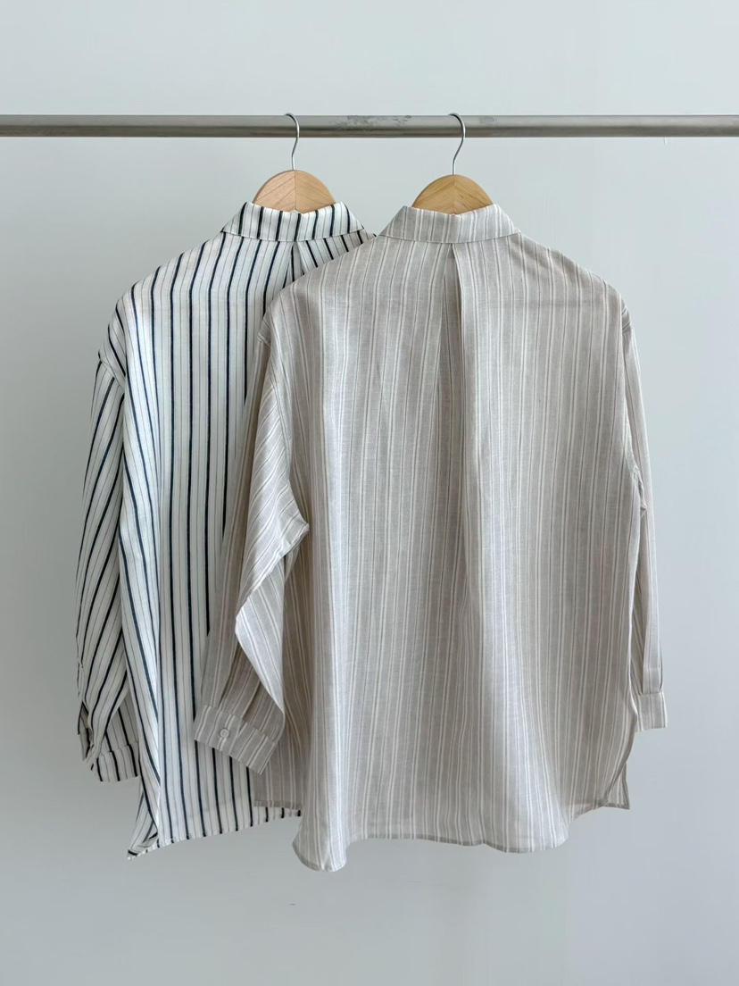 BINUS韓國東大門代購女士新品人氣時尚休閑襯衫蕾絲衫亞麻BINUS襯衫/蕾絲衫