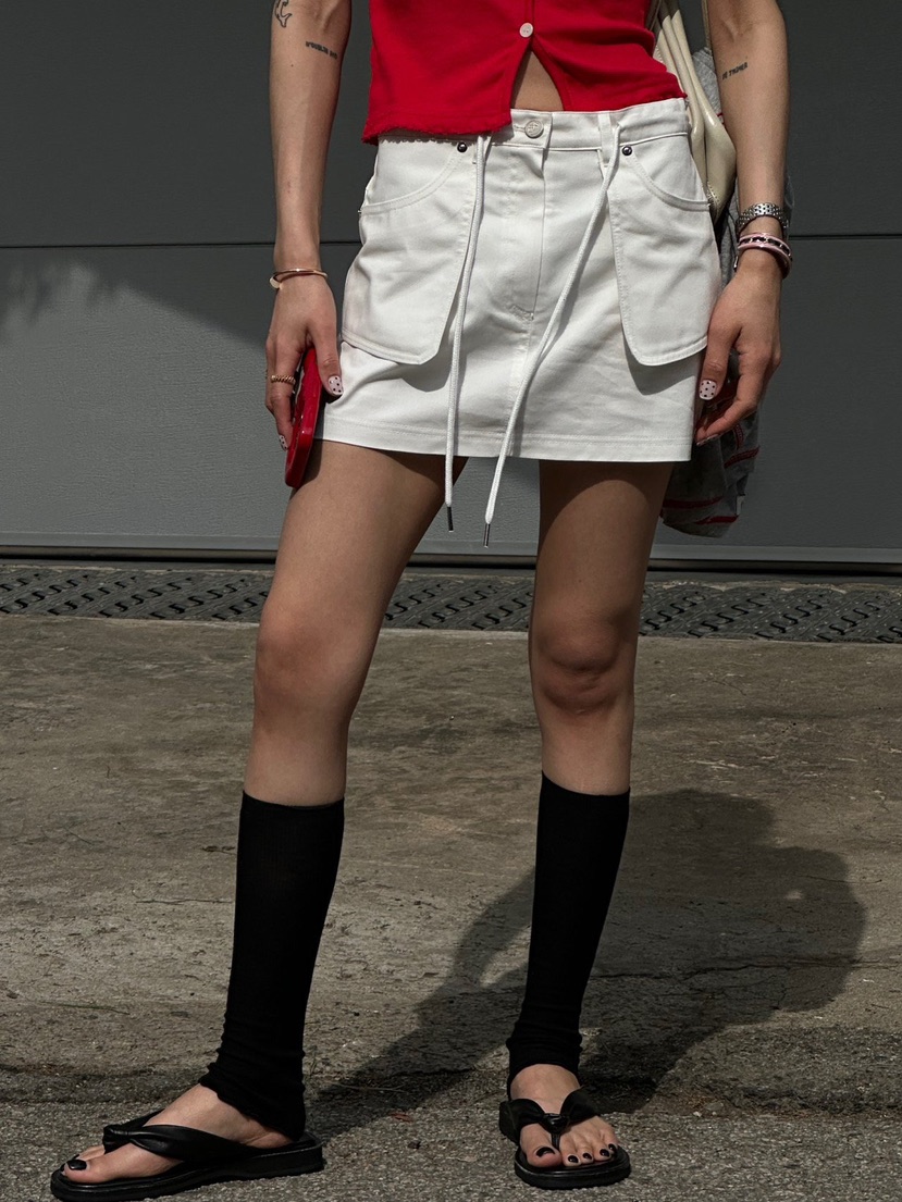 ZEROZERO韓國代購女士新款人氣職業熱賣休閑推薦時尚短裙棉ZEROZERO短裙圖色1