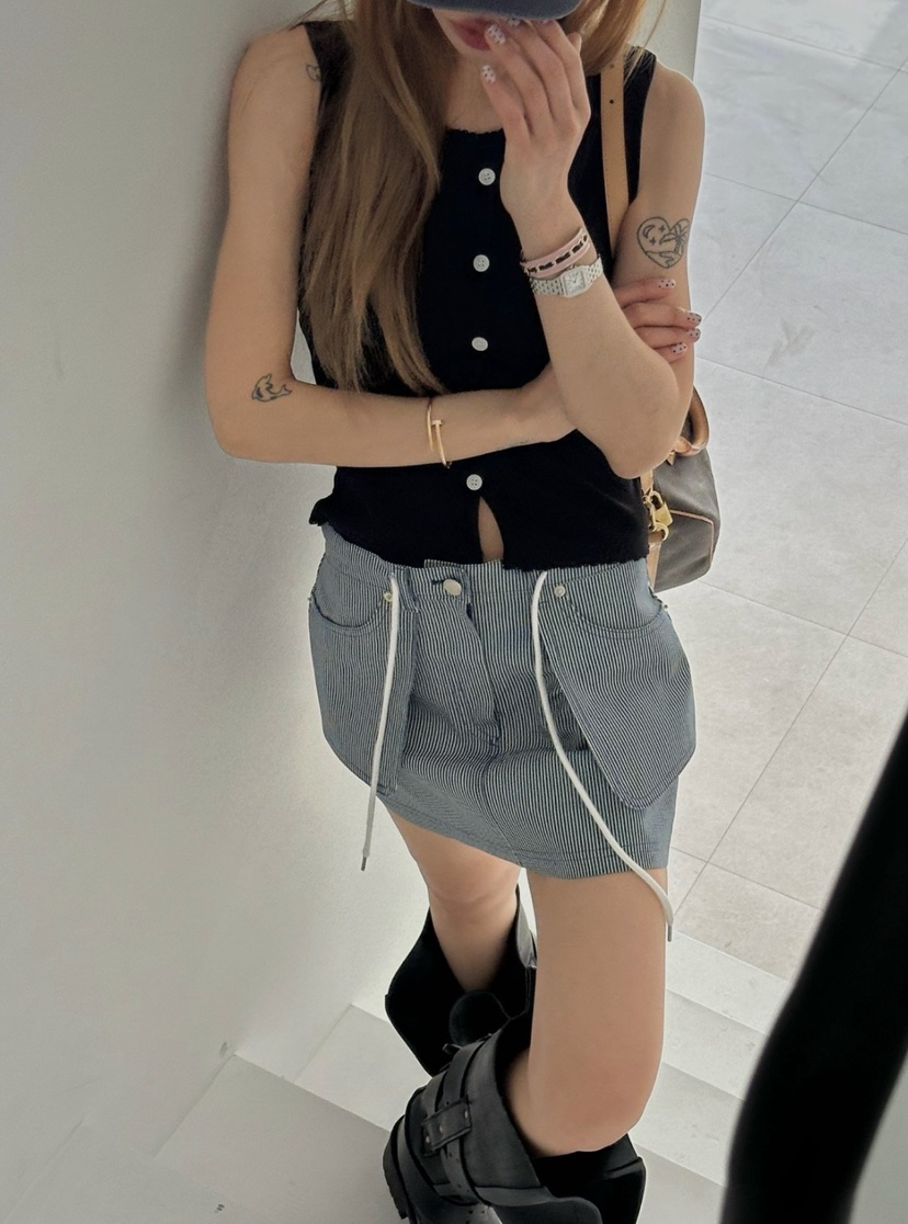 ZEROZERO韓國代購女士新款人氣職業熱賣休閑推薦時尚短裙棉ZEROZERO短裙圖色2