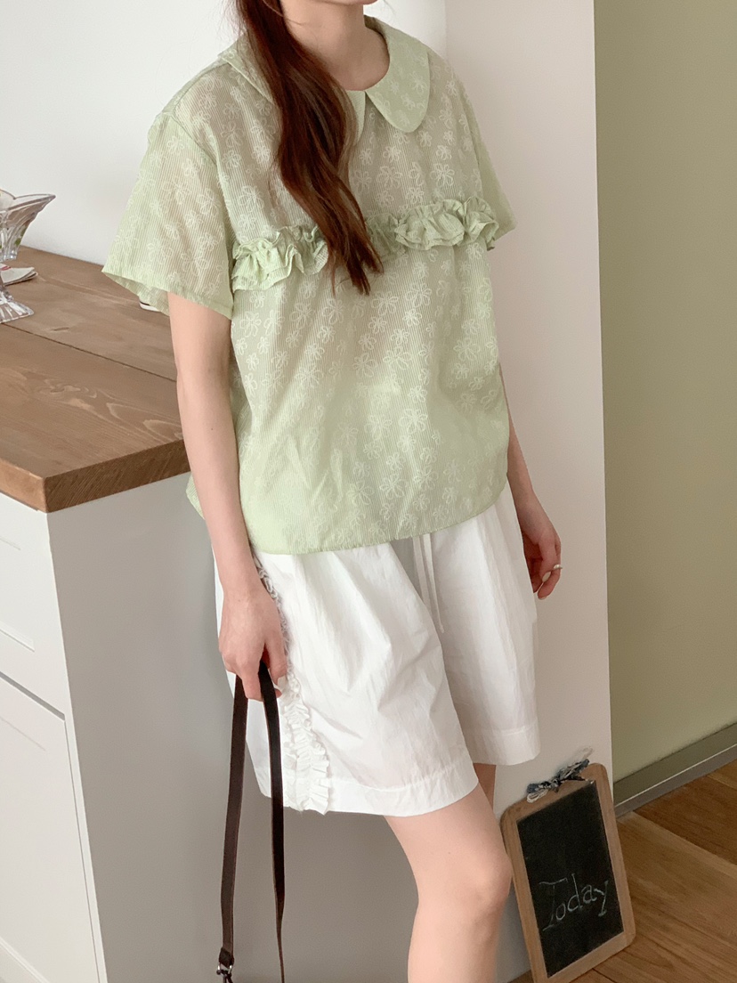 BEFORE SUNRISE韓國東大門代購女裝新品推薦熱賣T恤花朵BEFORE SUNRISET恤