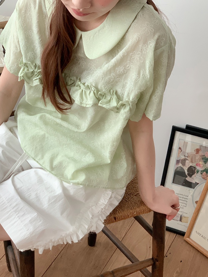 BEFORE SUNRISE韓國東大門代購女裝新品推薦熱賣T恤花朵BEFORE SUNRISET恤