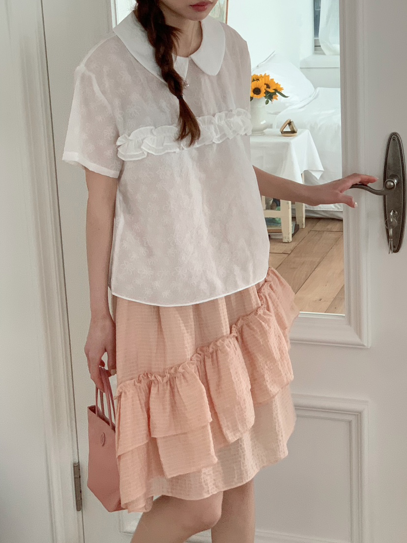 BEFORE SUNRISE韓國東大門代購女裝新品推薦熱賣T恤花朵BEFORE SUNRISET恤