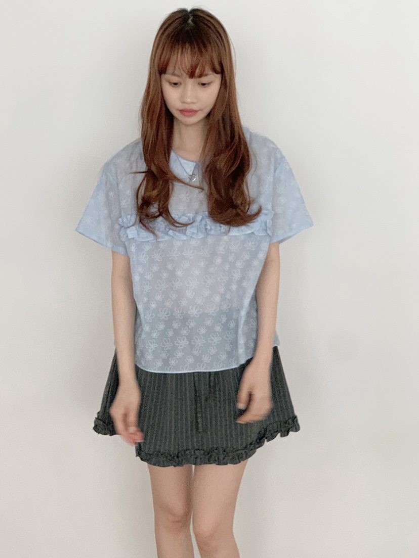 BEFORE SUNRISE韓國東大門代購女裝新品推薦熱賣T恤花朵BEFORE SUNRISET恤