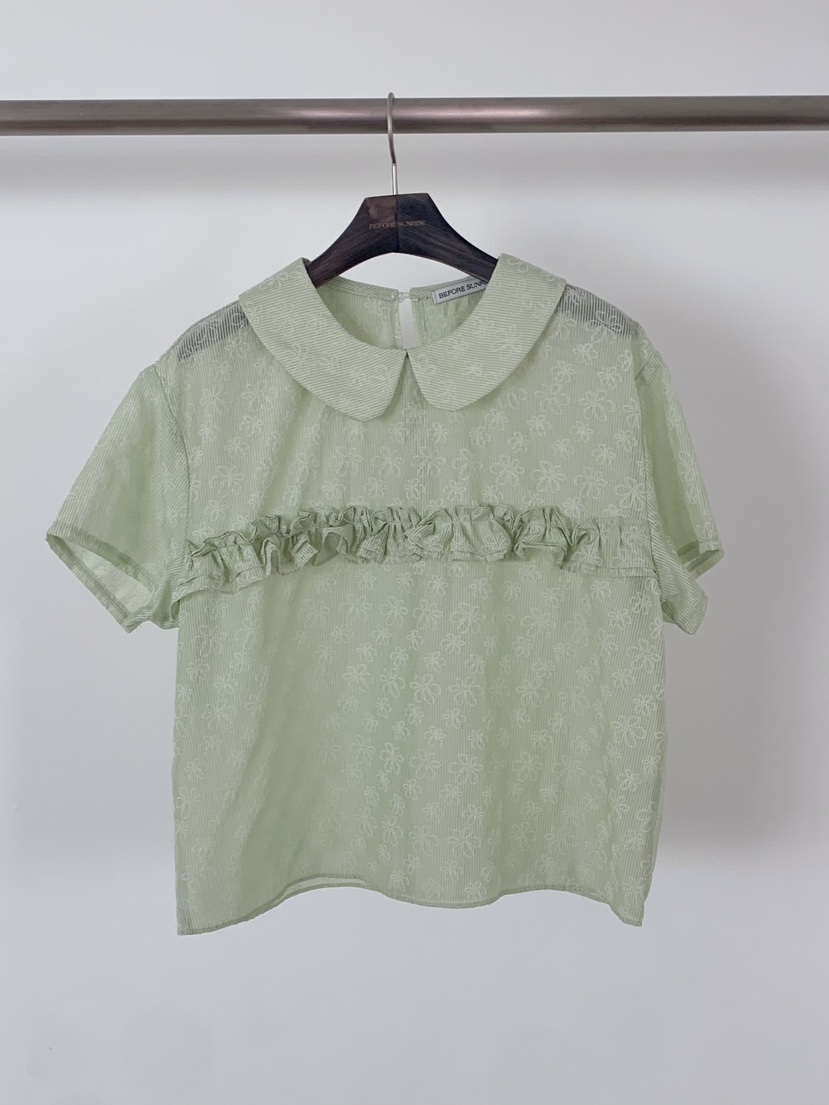 BEFORE SUNRISE韓國東大門代購女裝新品推薦熱賣T恤花朵BEFORE SUNRISET恤圖色1