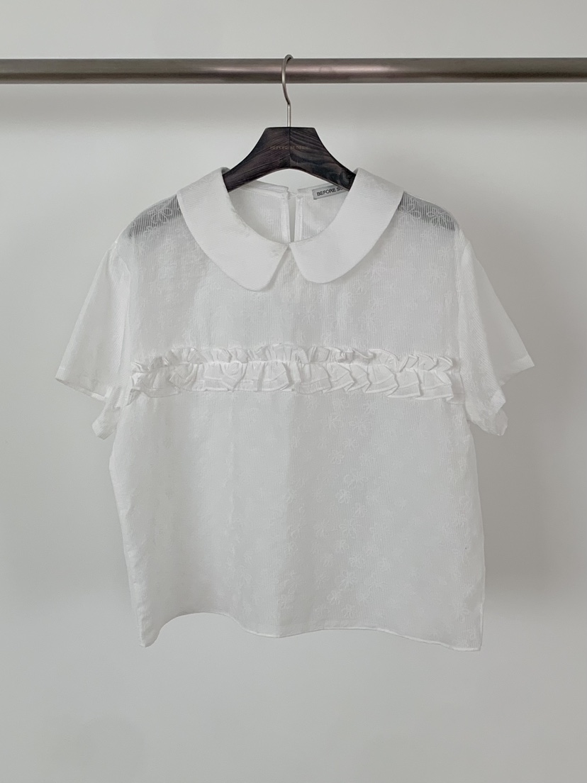 BEFORE SUNRISE韓國東大門代購女裝新品推薦熱賣T恤花朵BEFORE SUNRISET恤圖色2