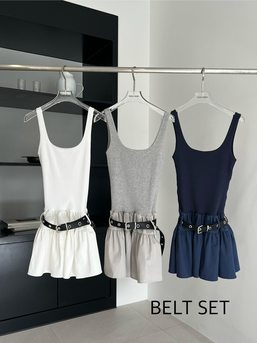 ZEROZERO韓國東大門代購女士新品熱賣連衣裙不含腰帶系帶ZEROZERO連衣裙