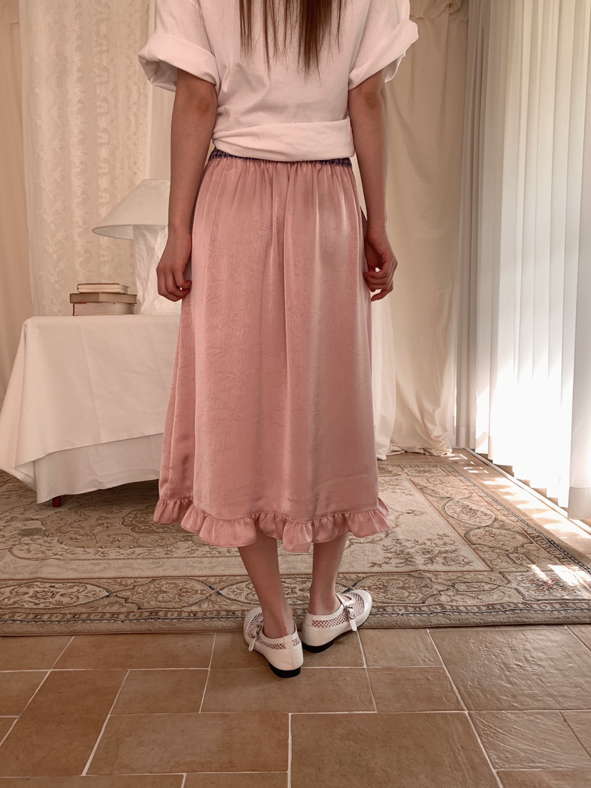 MAISONDEGLORY韓國代購女士新款人氣休閑熱賣時尚長裙格子MAISON DE GLORY長裙