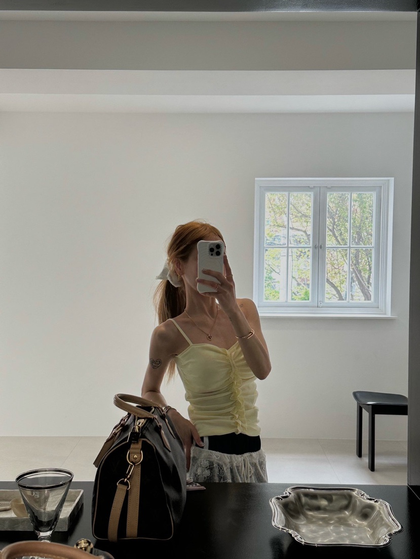 ZEROZERO韓國直郵實拍女裝新品職業推薦休閑吊帶背心荷葉邊ZEROZERO吊帶/背心